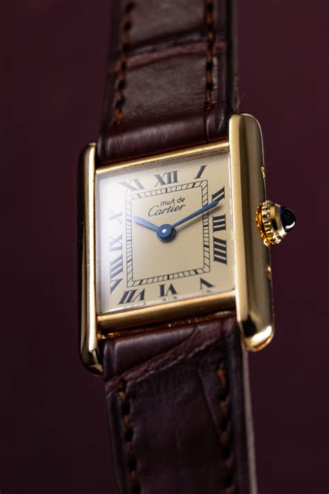 must cartier vermeil|cartier tank vermeil review.